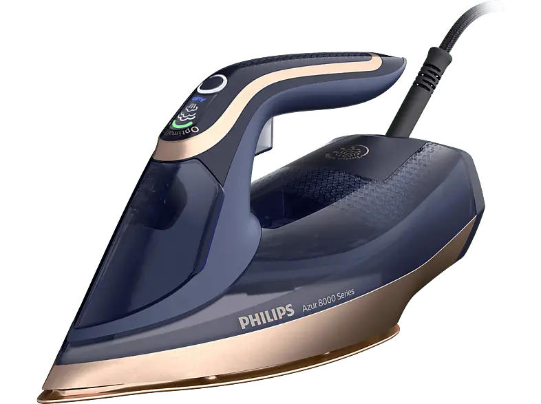 Philips DST8050/20 Azur 8000 Series Dampfbügeleisen (3000 Watt, Blau)