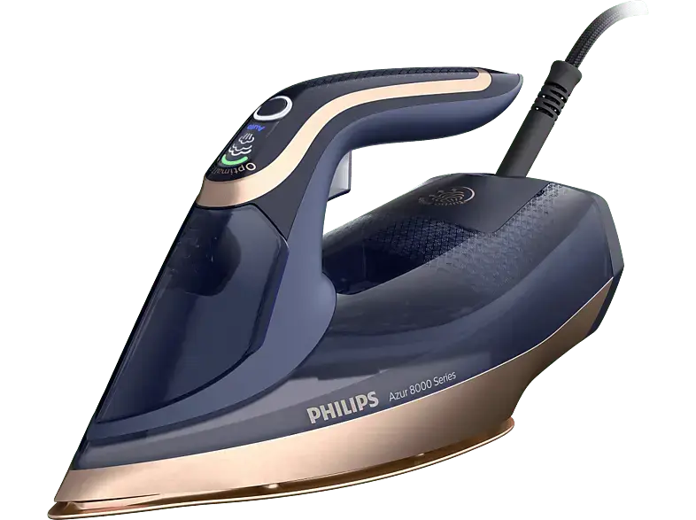 Philips DST8050/20 Azur 8000 Series Dampfbügeleisen (3000 Watt, Blau)