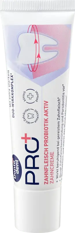 Dontodent PRO+ Zahnpasta Pro+ Zahnfleisch Probiotik Aktiv Reisegr&ouml;&szlig;e