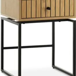 JYSK Noptieră HEMDRUP 1 sertar stejar cald/negru