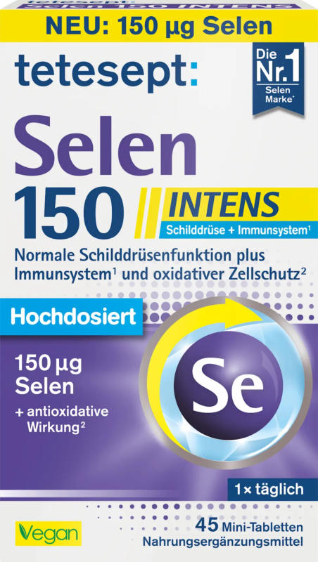 tetesept Selen 150 Intens Mini-Tabletten 45 St