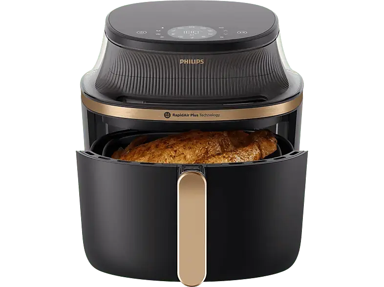 Philips NA342/00 Airfryer 3000 Series Hei&szlig;luftfritteuse (7,2 l, 2000 Watt, Schwarz)