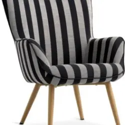 JYSK Fotoliu SIMESTED dungi negru/bej