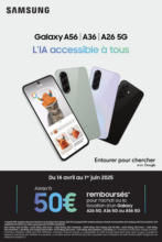 Samsung Jusqu'à 50€ remboursés