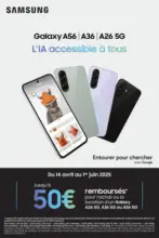 LDLC Jusqu'à 50€ remboursés avec Samsung - au 01.06.2025