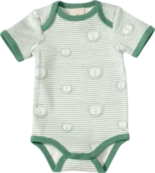 ALANA Body Kurzarm mit Löwen-Muster, grün, Gr. 86/92