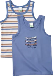 ALANA Unterhemden mit Skateboard-Motiv, blau, Gr. 110/116