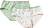 dm-drogerie markt ALANA Slips mit Kirsch-Muster, weiß + grün, Gr. 110/116 - bis 15.07.2025