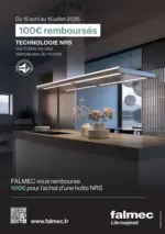 Pulsat FALMEC vous rembourse 100€ pour l’achat d’une hotte NRS - au 15.07.2025