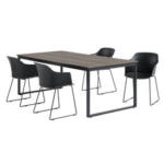 JYSK NESSKOGEN 210 maro + 4 SANDVED negru