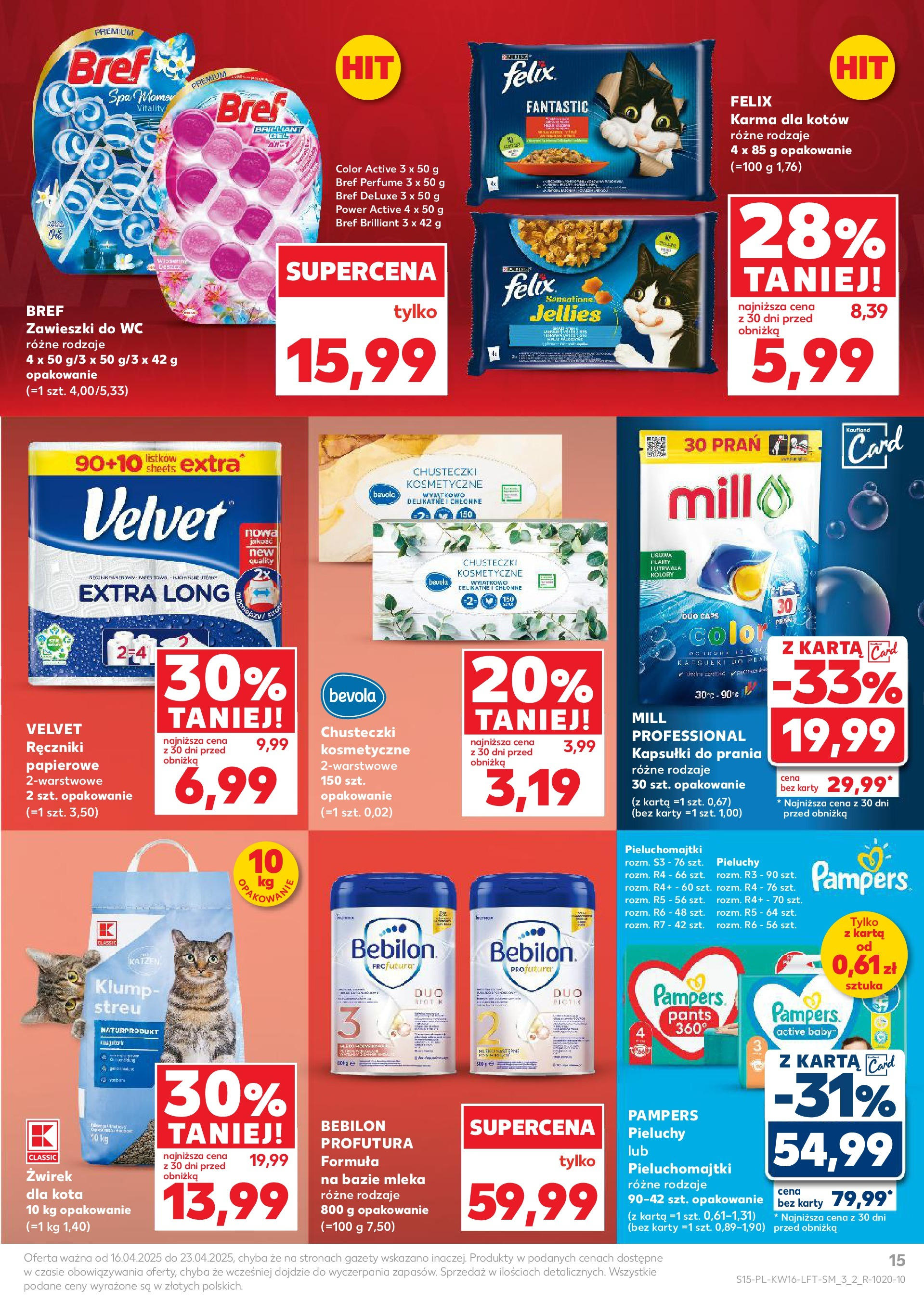 Kaufland gazetka (16.04.2025) - od jutra | Strona: 15 | Produkty: Kiełbasa, Kabanosy, Szynka, Salami Kaufland gazetka od 16.04.2025 - od jutra PDF | Strona: 15 | Produkty: Kiełbasa, Kabanosy, Szynka, Salami