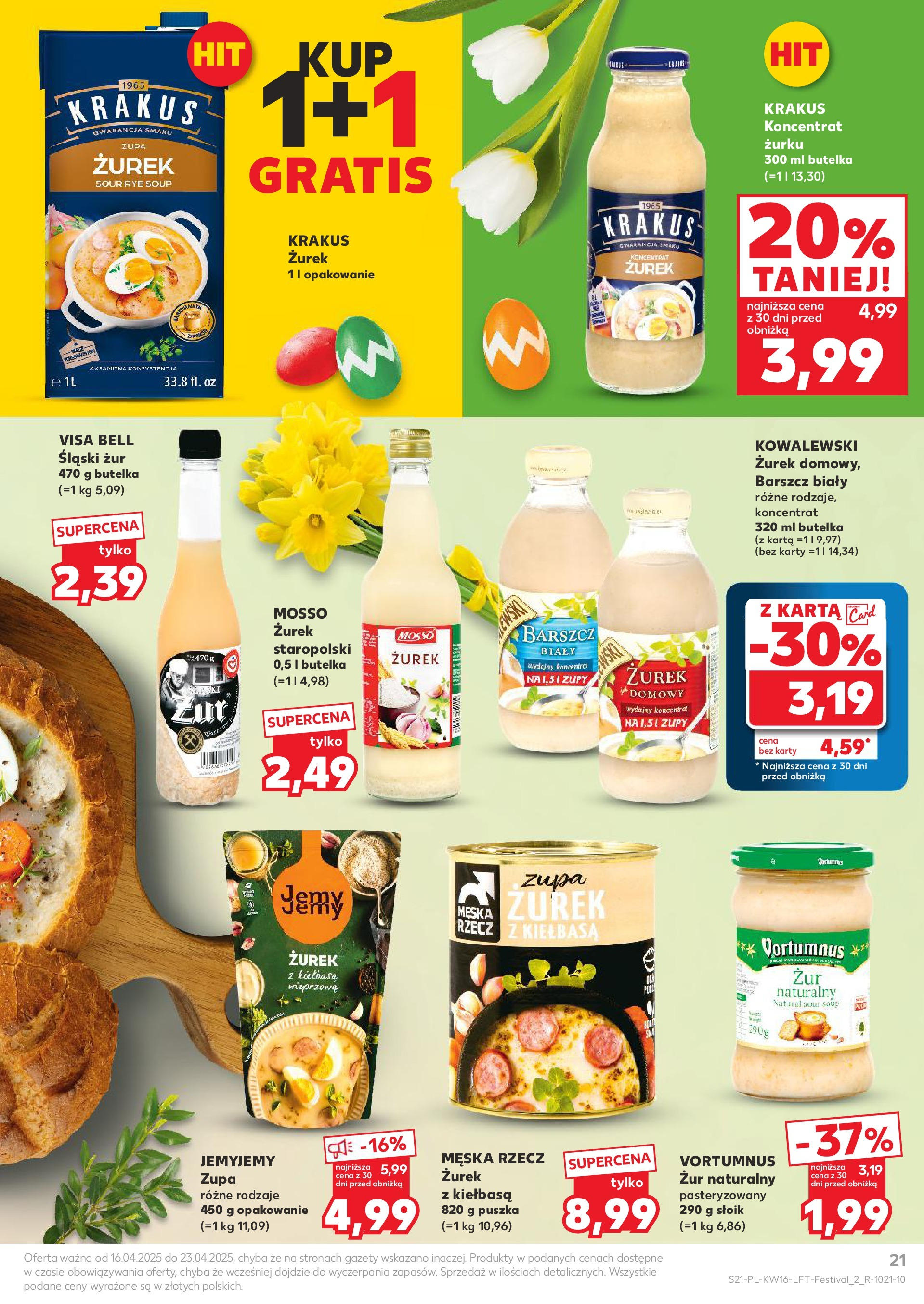 Kaufland gazetka (16.04.2025) - od jutra | Strona: 21 | Produkty: Pietruszka, Papryka, Szpinak, Pomidory Kaufland gazetka od 16.04.2025 - od jutra PDF | Strona: 21 | Produkty: Pietruszka, Papryka, Szpinak, Pomidory