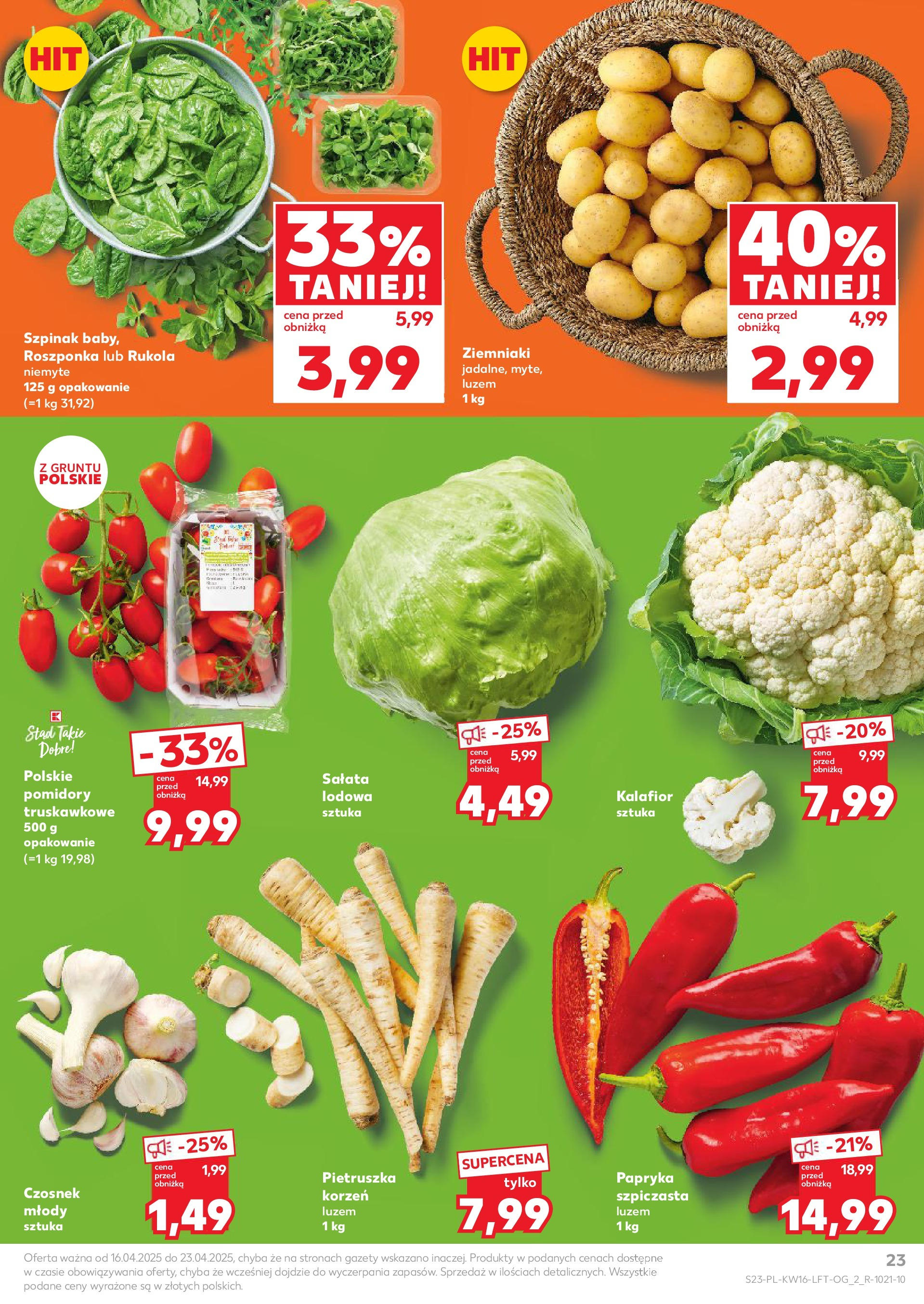 Kaufland gazetka (16.04.2025) - od jutra | Strona: 23 | Produkty: Rzeżucha, Rosliny, Storczyk, Tulipany Kaufland gazetka od 16.04.2025 - od jutra PDF | Strona: 23 | Produkty: Rzeżucha, Rosliny, Storczyk, Tulipany