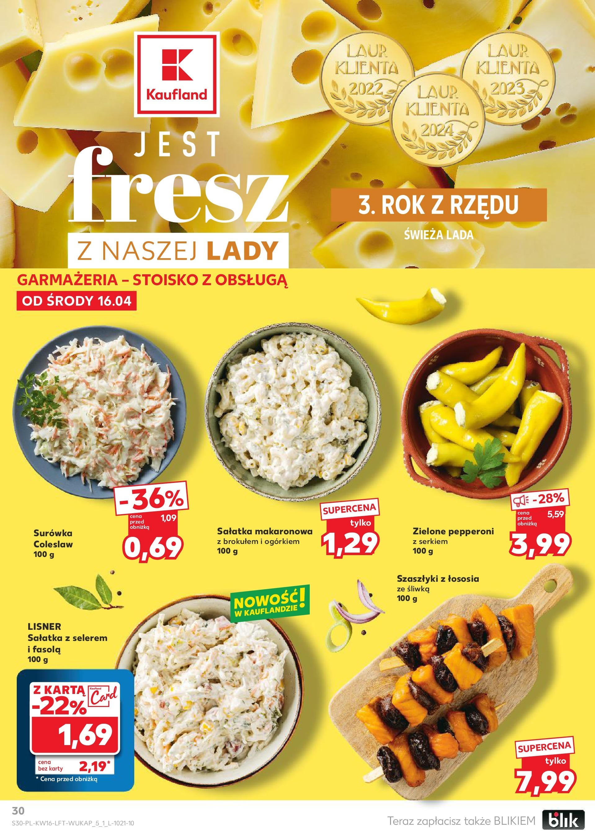 Kaufland gazetka (16.04.2025) - od jutra | Strona: 30 | Produkty: Pieczywo, Maślanka, Chleb żytni, Chleb Kaufland gazetka od 16.04.2025 - od jutra PDF | Strona: 30 | Produkty: Pieczywo, Maślanka, Chleb żytni, Chleb