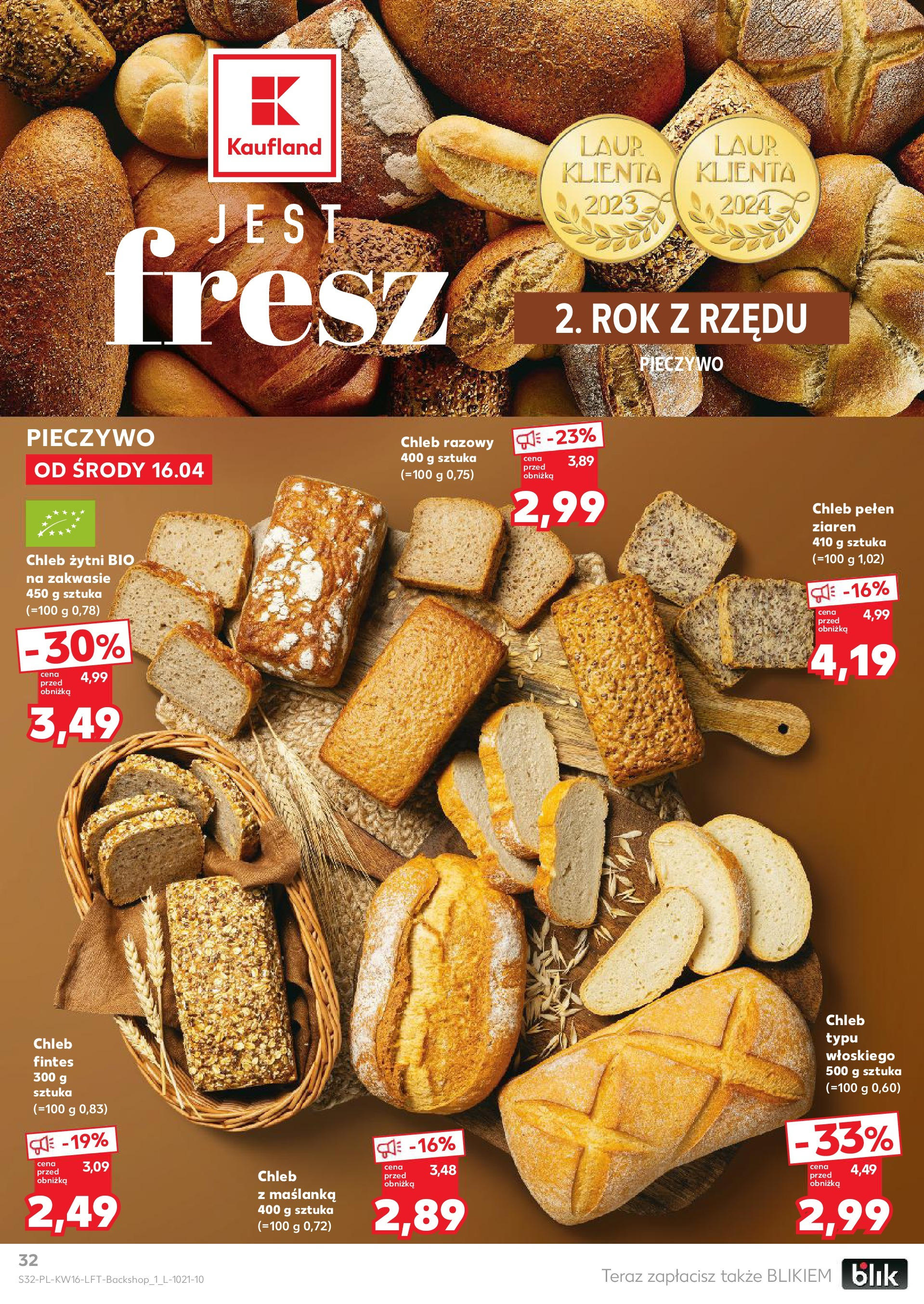 Kaufland gazetka (16.04.2025) - od jutra | Strona: 32 | Produkty: Kiełbasa Kaufland gazetka od 16.04.2025 - od jutra PDF | Strona: 32 | Produkty: Kiełbasa