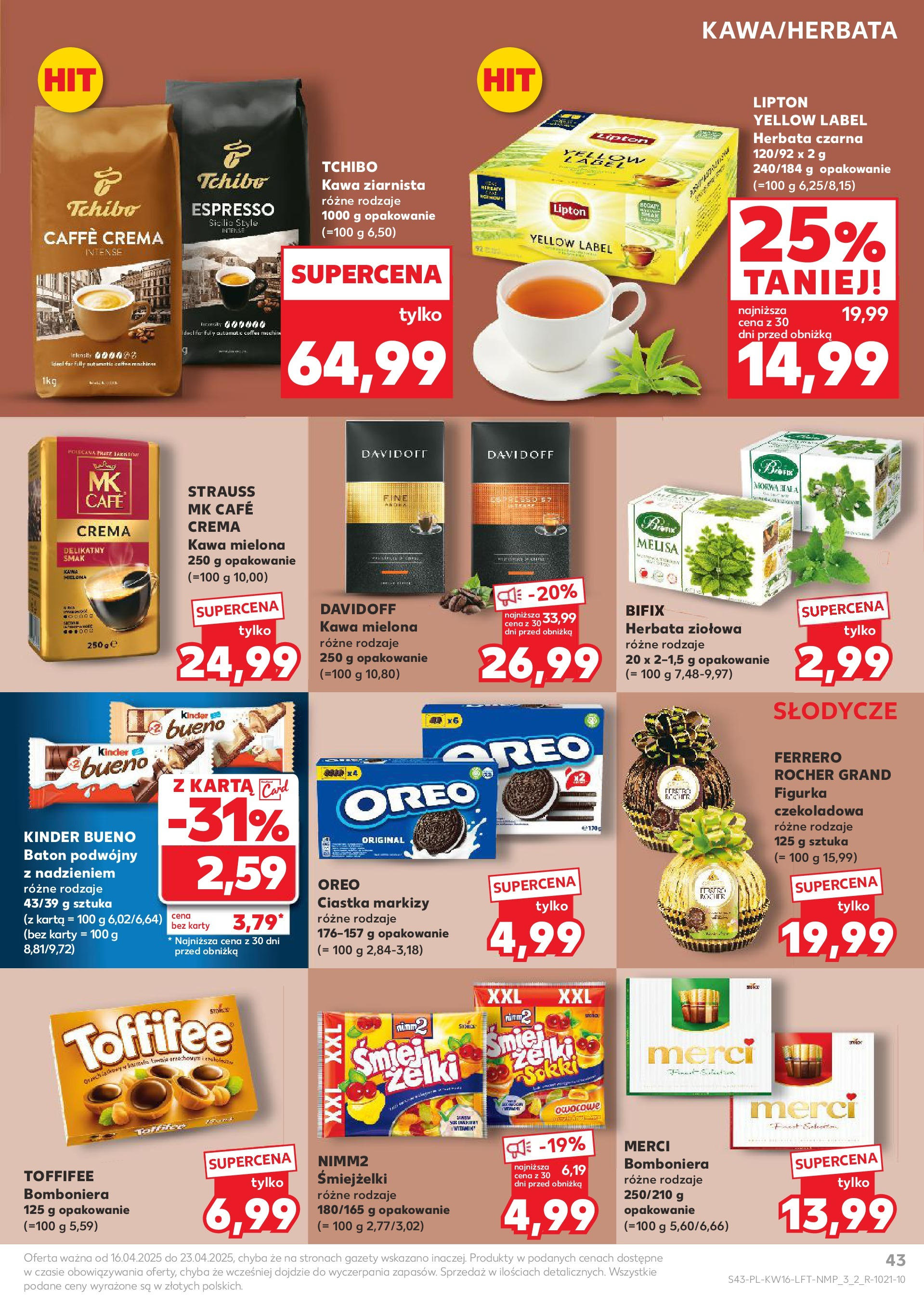 Kaufland gazetka (16.04.2025) - od jutra | Strona: 43 | Produkty: Kiełbasa, Grill, Kiełbaski, Boczek Kaufland gazetka od 16.04.2025 - od jutra PDF | Strona: 43 | Produkty: Kiełbasa, Grill, Kiełbaski, Boczek