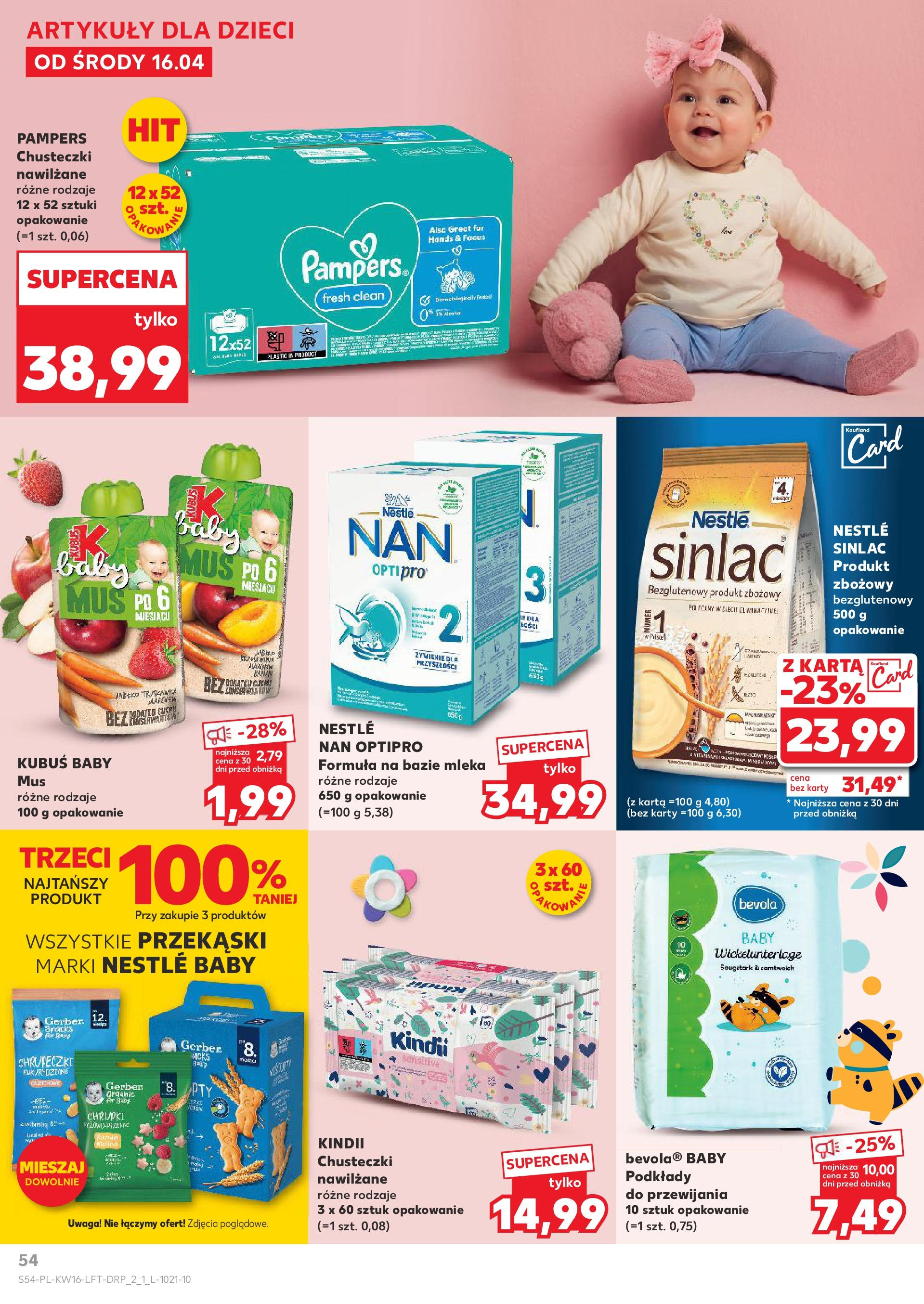 Kaufland gazetka (16.04.2025) - od jutra | Strona: 54 | Produkty: Mini pizza, Pizza z kurczakiem, Pizza, Makarony Kaufland gazetka od 16.04.2025 - od jutra PDF | Strona: 54 | Produkty: Mini pizza, Pizza z kurczakiem, Pizza, Makarony