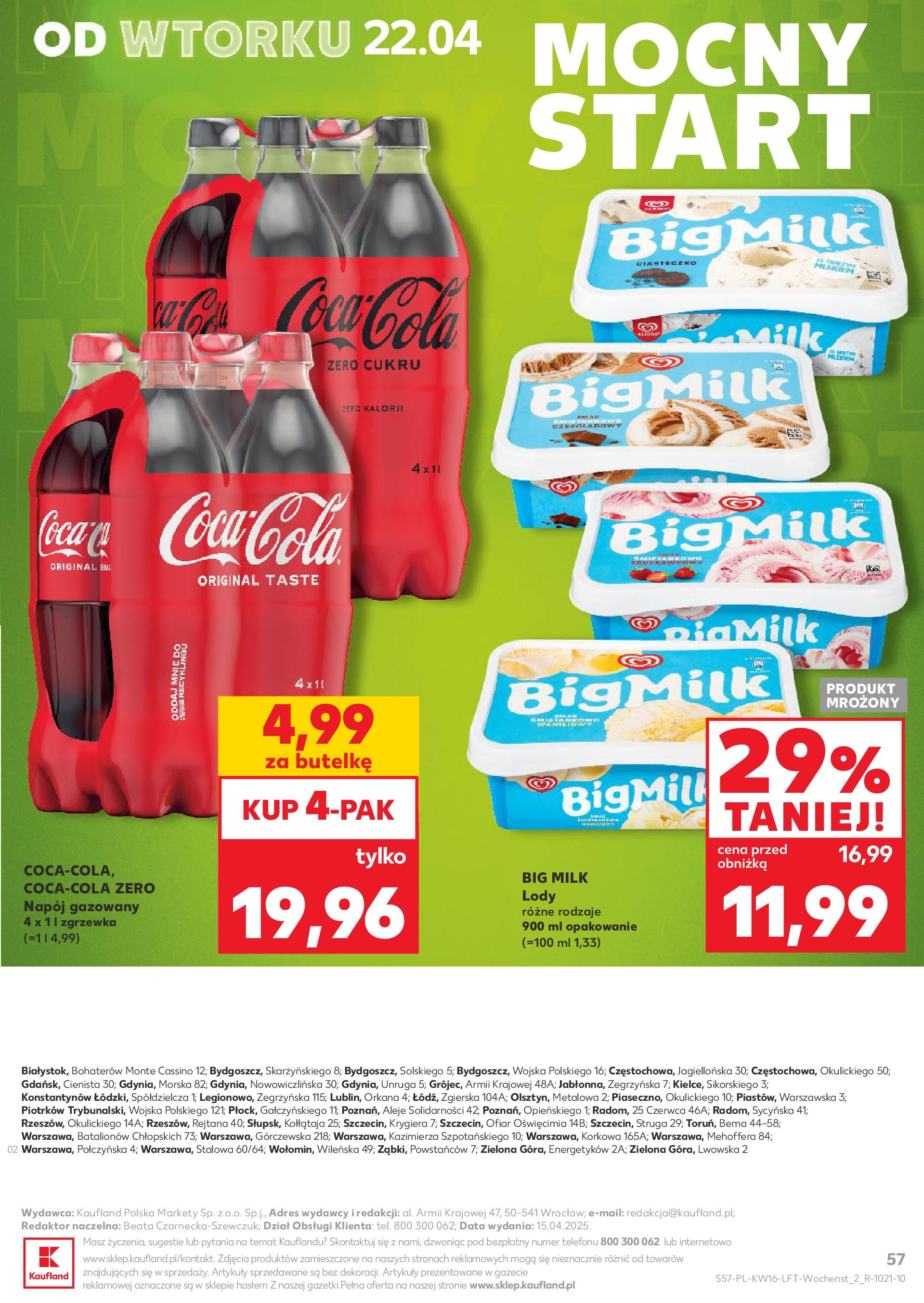 Kaufland gazetka (16.04.2025) - od jutra | Strona: 57 Kaufland gazetka od 16.04.2025 - od jutra PDF | Strona: 57