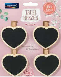 Paradies Tafelherzen Hochzeit