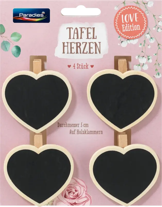 Paradies Tafelherzen Hochzeit