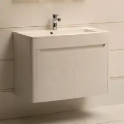 ШКАФ ЗА БАНЯ С УМИВАЛНИК INTER CERAMIC СИНАЯ
