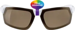 SUNDANCE Sport-Sonnenbrille weiß mit polarisierenden Scheiben