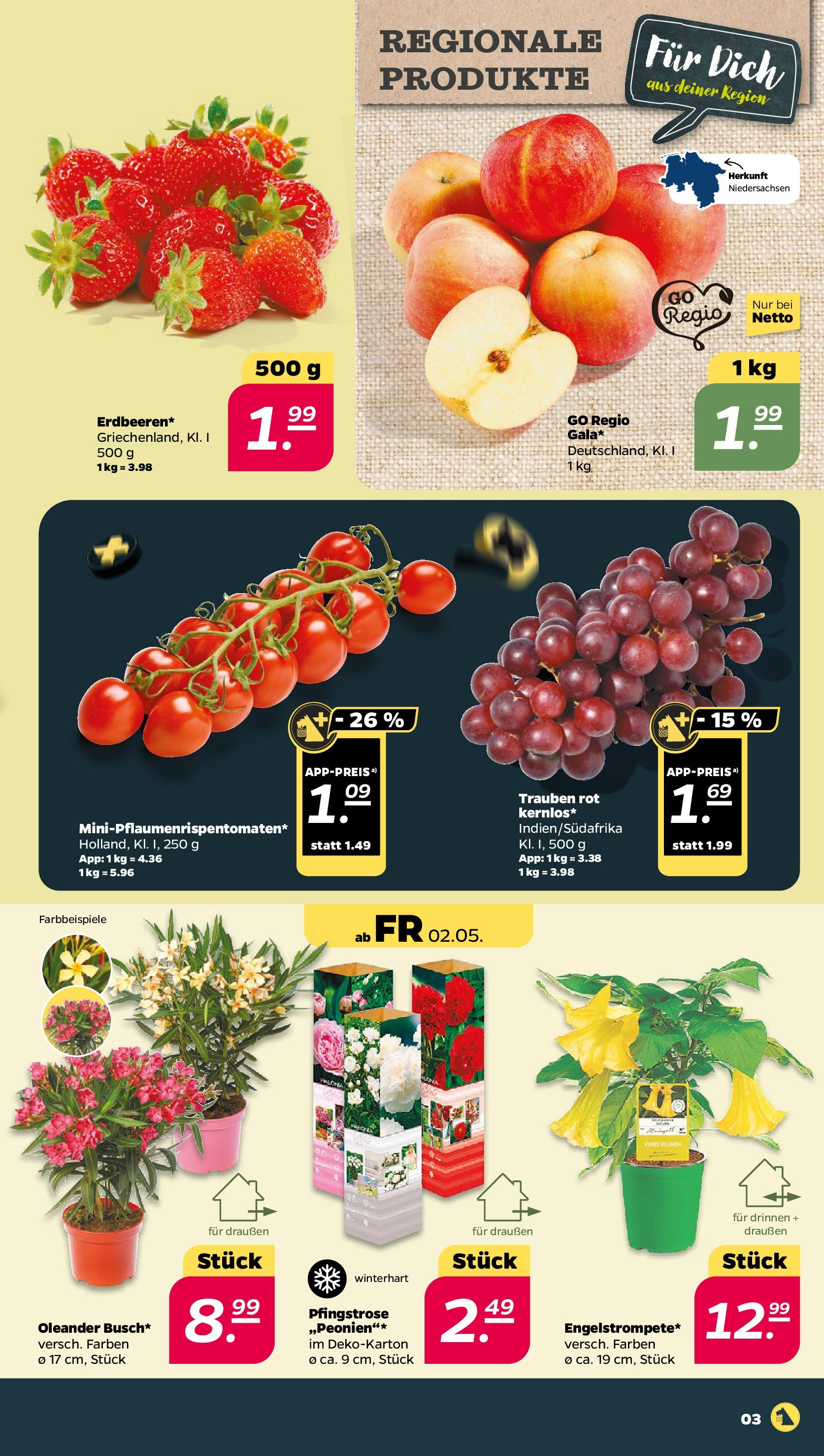 Netto - Netto APS : Wochenangebote ab 27.04.2025 → Angebote nächste Woche | Seite: 3 | Produkte: Trauben