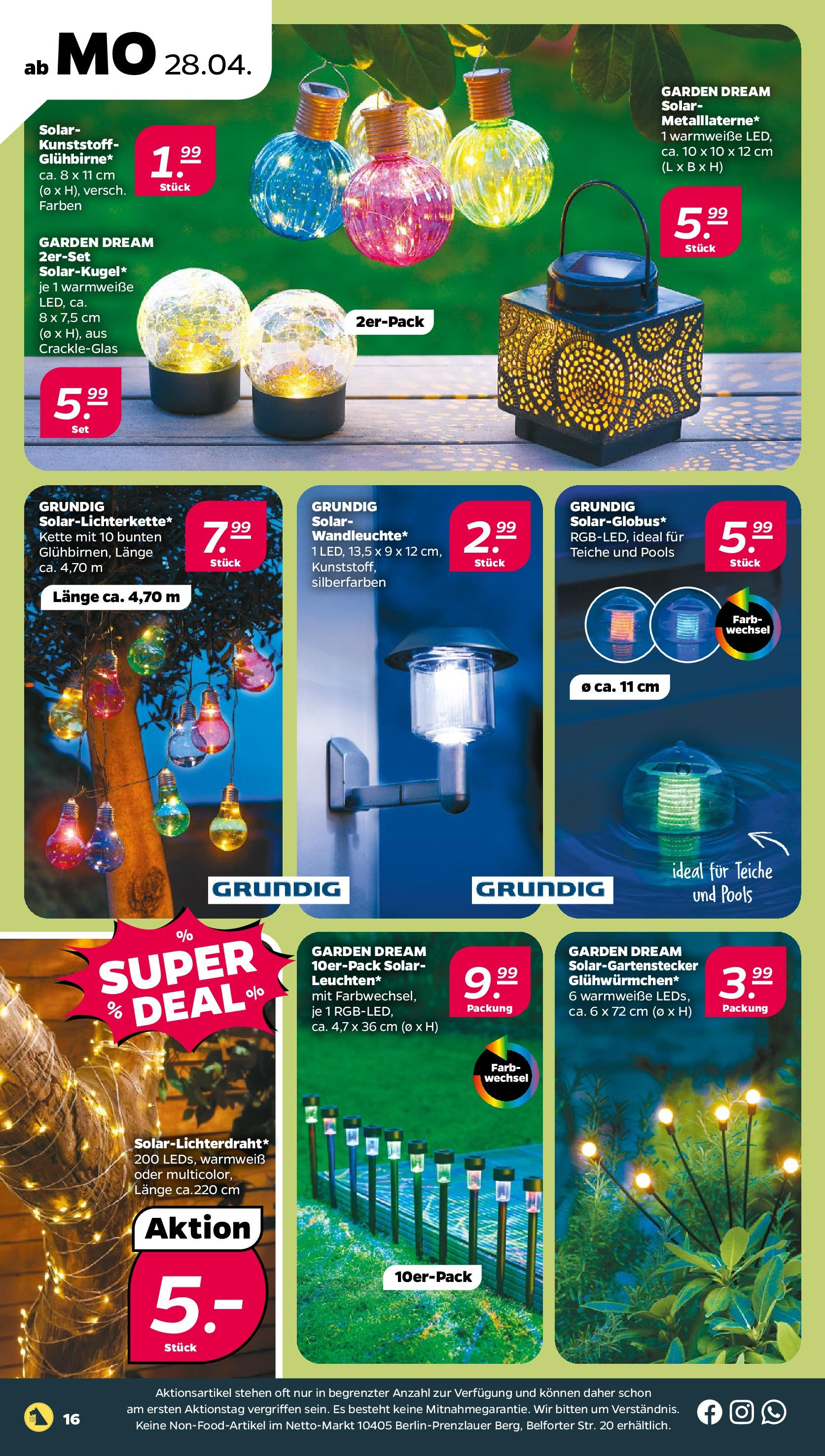 Netto - Netto APS : Wochenangebote ab 27.04.2025 → Angebote nächste Woche | Seite: 16 | Produkte: String