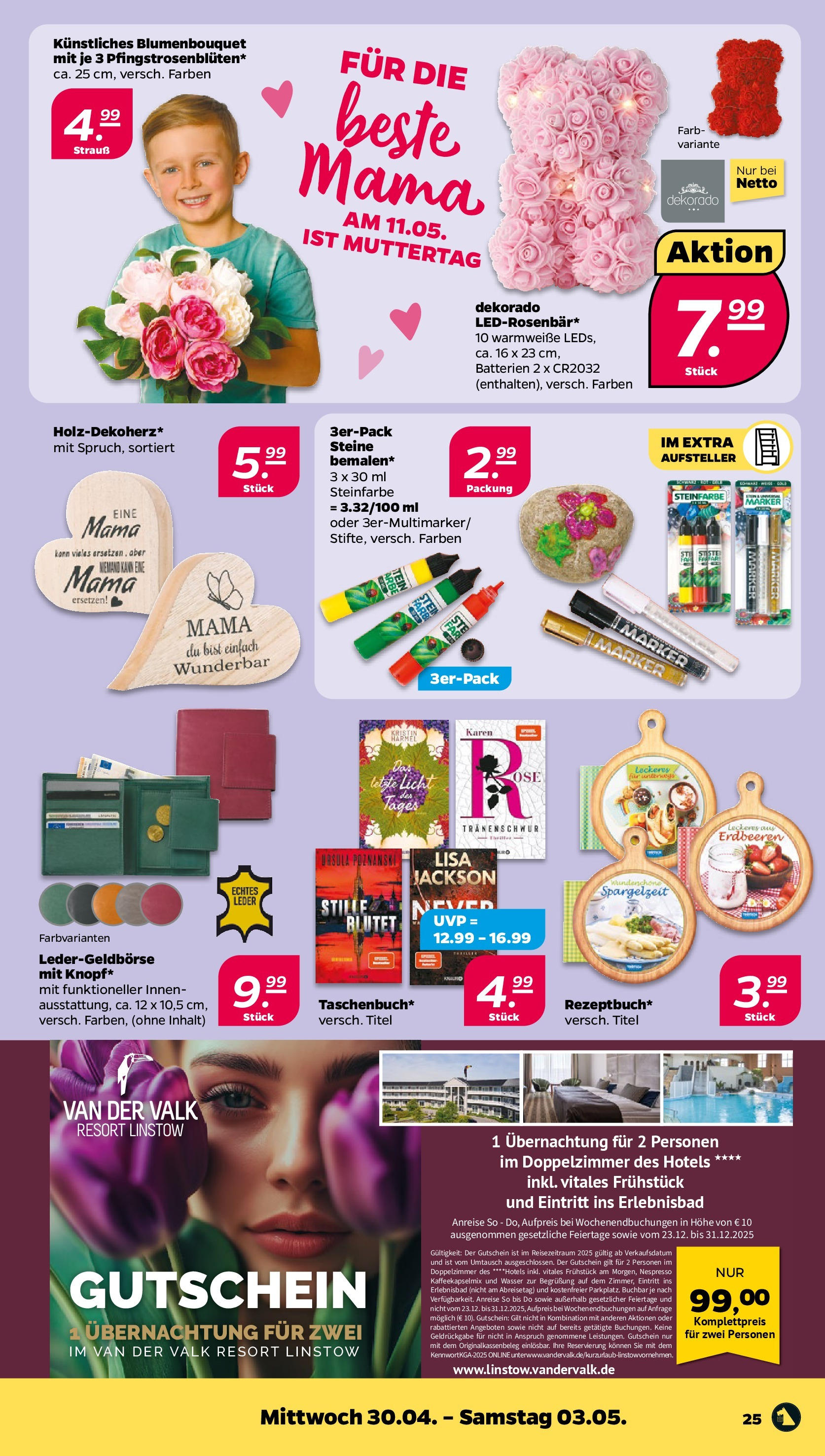 Netto - Netto APS : Wochenangebote ab 27.04.2025 → Angebote nächste Woche | Seite: 25 | Produkte: Batterien, Wasser, Erdbeeren