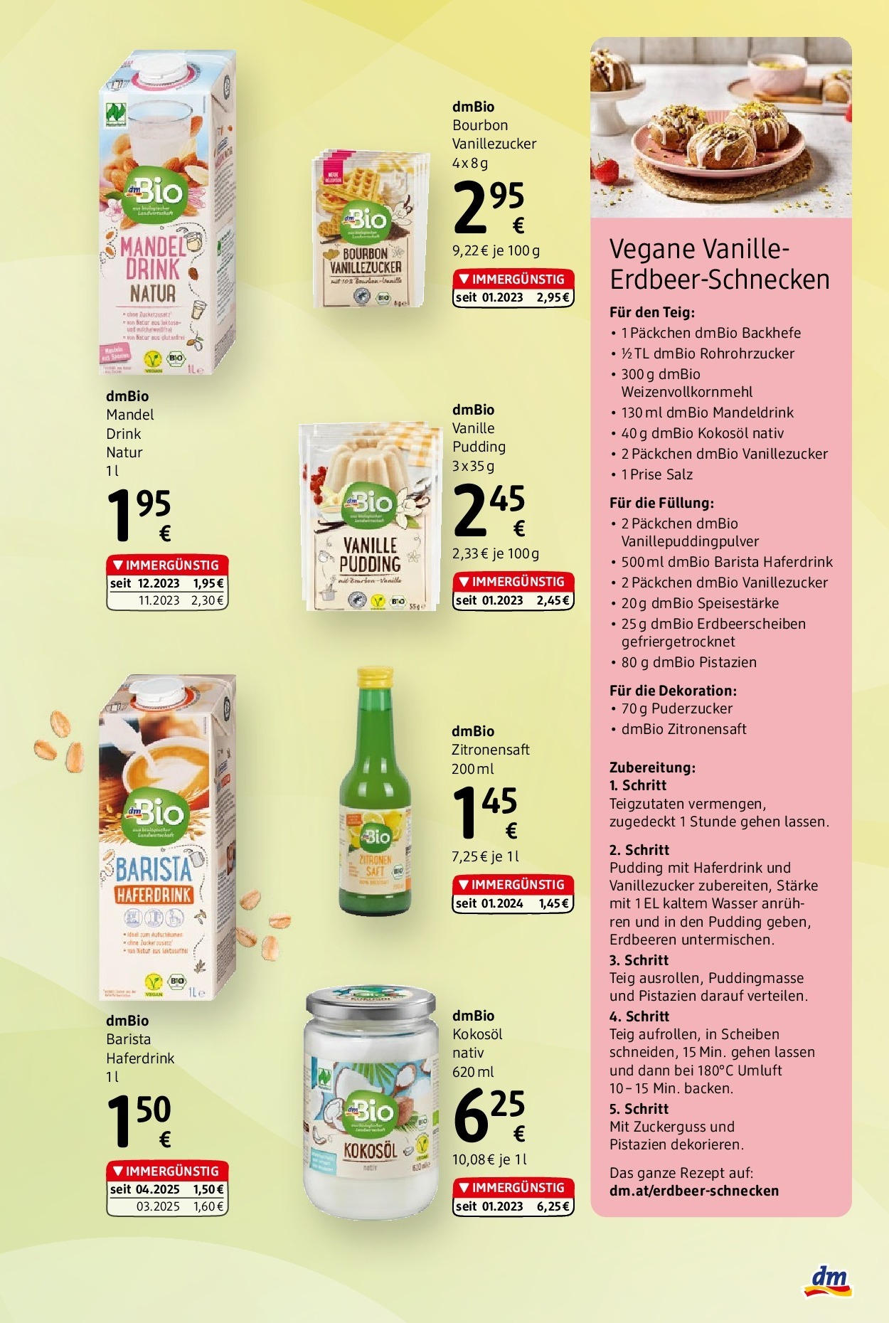 dm drogerie markt Journal Mai 2025 (30.04.2025) || Aktuelle Angebote | Seite: 15 | Produkte: Erdbeeren, Salz, Saft, Bourbon dm drogerie markt Journal Mai 2025 von 30.04.2025 - Aktuelle Angebote | Seite: 15 | Produkte: Erdbeeren, Salz, Saft, Bourbon