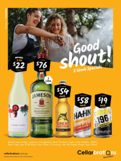 Preview of catalogue Good shout! 21/04 from shop Cellarbrations valid 20/04/2025
