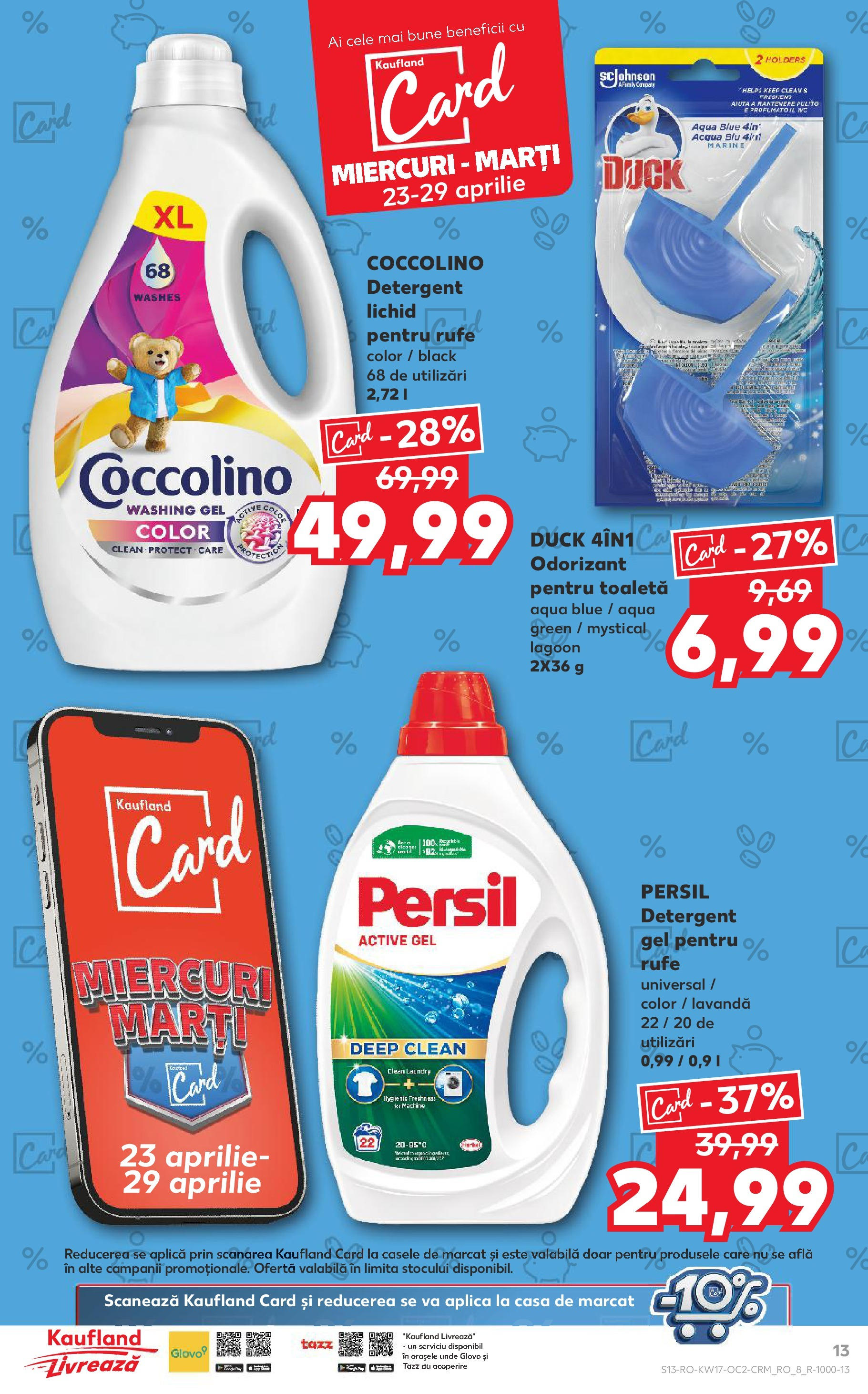 Catalog Kaufland - Târgovişte 23.04.2025 || Revista si Oferte | Pagină: 13 | Produse: Pomelo, Toaletă, Detergent Catalog Kaufland - Târgovişte 23.04.2025 - Revista si Oferta | Pagină: 13 | Produse: Pomelo, Toaletă, Detergent