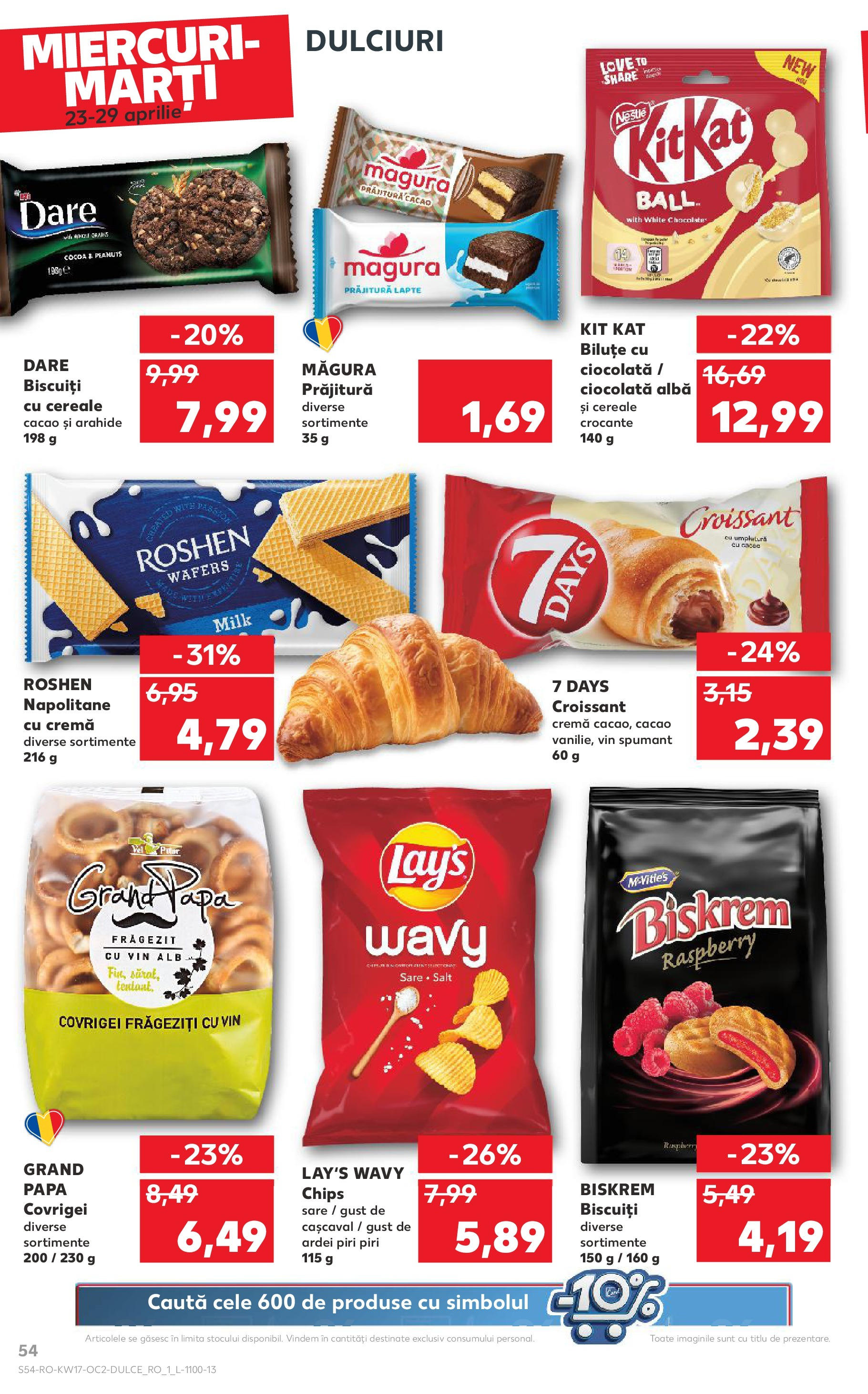 Catalog Kaufland - Târgovişte 23.04.2025 || Revista si Oferte | Pagină: 54 | Produse: Cașcaval, Napolitane, Lapte, Cereale Catalog Kaufland - Târgovişte 23.04.2025 - Revista si Oferta | Pagină: 54 | Produse: Cașcaval, Napolitane, Lapte, Cereale