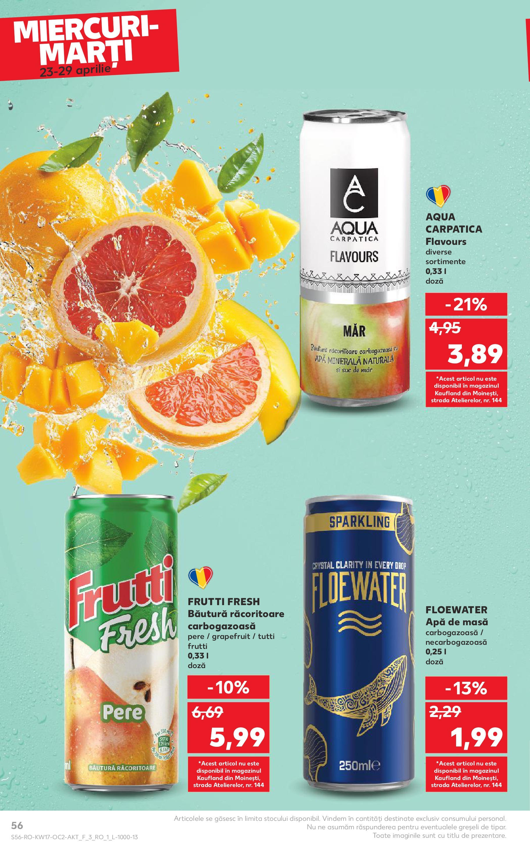 Catalog Kaufland - Târgovişte 23.04.2025 || Revista si Oferte | Pagină: 56 | Produse: Yazı tahtası kalemi, Masă, Apă Catalog Kaufland - Târgovişte 23.04.2025 - Revista si Oferta | Pagină: 56 | Produse: Yazı tahtası kalemi, Masă, Apă