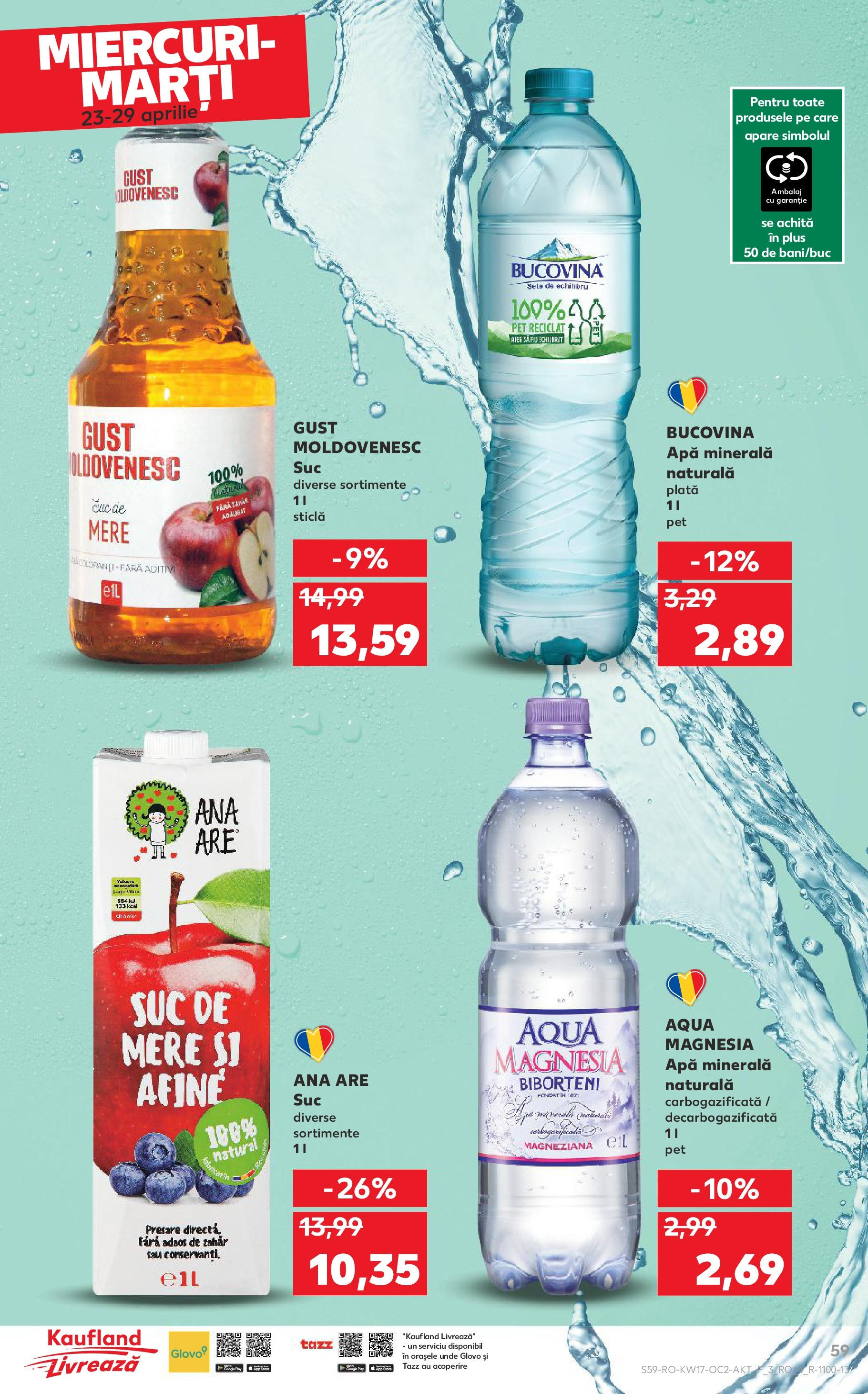 Catalog Kaufland - Târgovişte 23.04.2025 || Revista si Oferte | Pagină: 59 | Produse: Șal, Afine, Yazı tahtası kalemi, Zahăr Catalog Kaufland - Târgovişte 23.04.2025 - Revista si Oferta | Pagină: 59 | Produse: Șal, Afine, Yazı tahtası kalemi, Zahăr