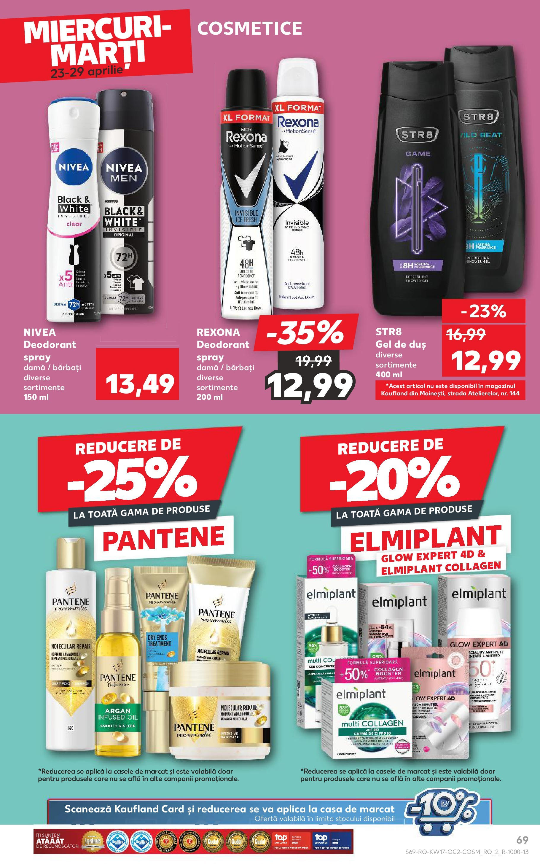 Catalog Kaufland - Târgovişte 23.04.2025 || Revista si Oferte | Pagină: 69 | Produse: Cremă de zi, Duș, Cremă, Deodorant Catalog Kaufland - Târgovişte 23.04.2025 - Revista si Oferta | Pagină: 69 | Produse: Cremă de zi, Duș, Cremă, Deodorant