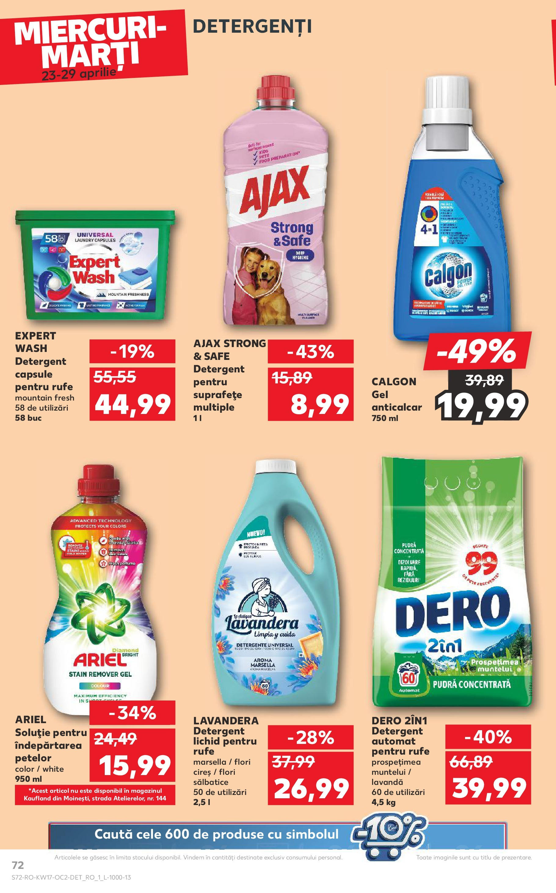 Catalog Kaufland - Târgovişte 23.04.2025 || Revista si Oferte | Pagină: 72 | Produse: Pudră, Detergent Catalog Kaufland - Târgovişte 23.04.2025 - Revista si Oferta | Pagină: 72 | Produse: Pudră, Detergent