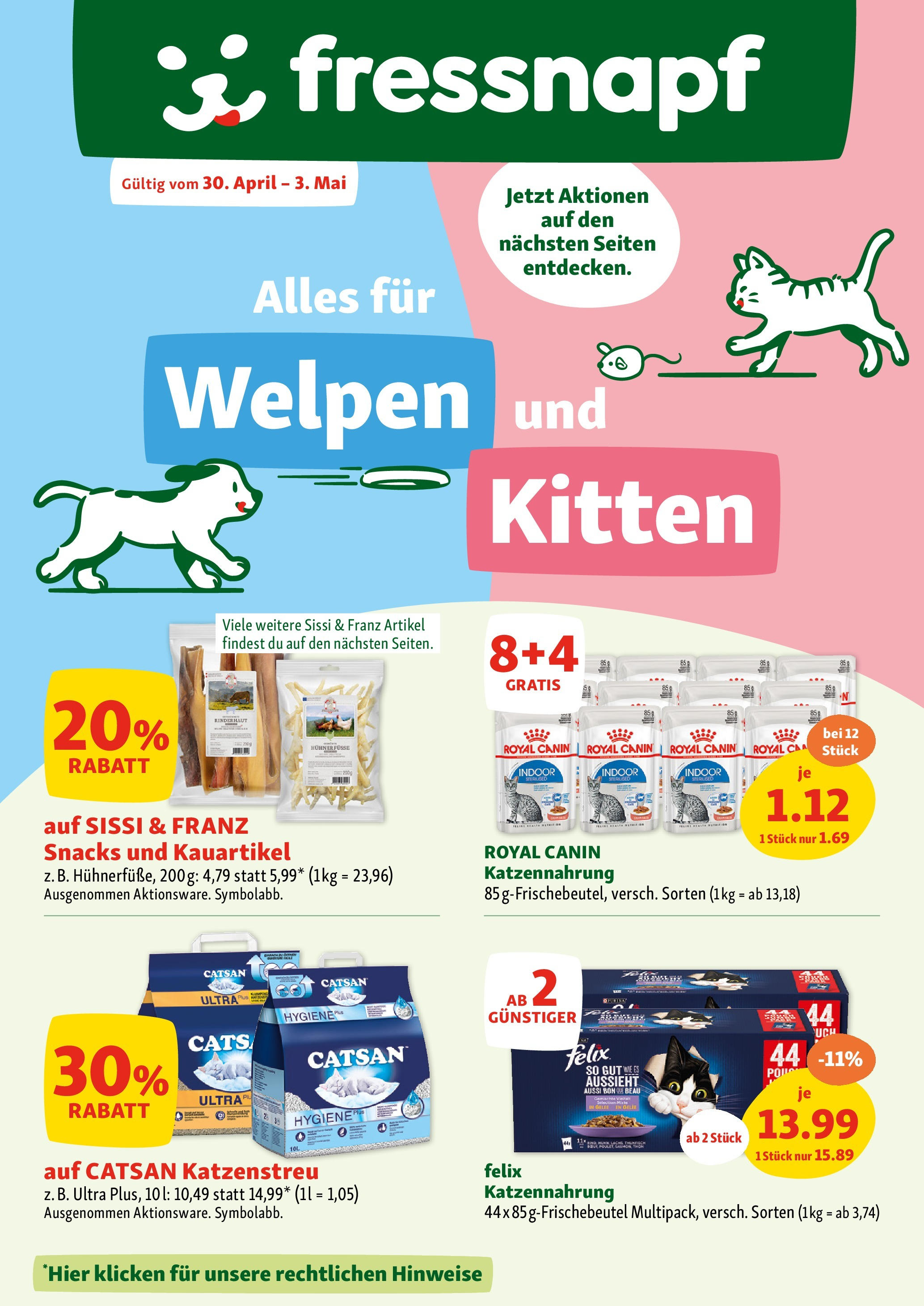  Fressnapf Flugblatt ab (30.04.2025 - 03.05.2025) - Seite 1