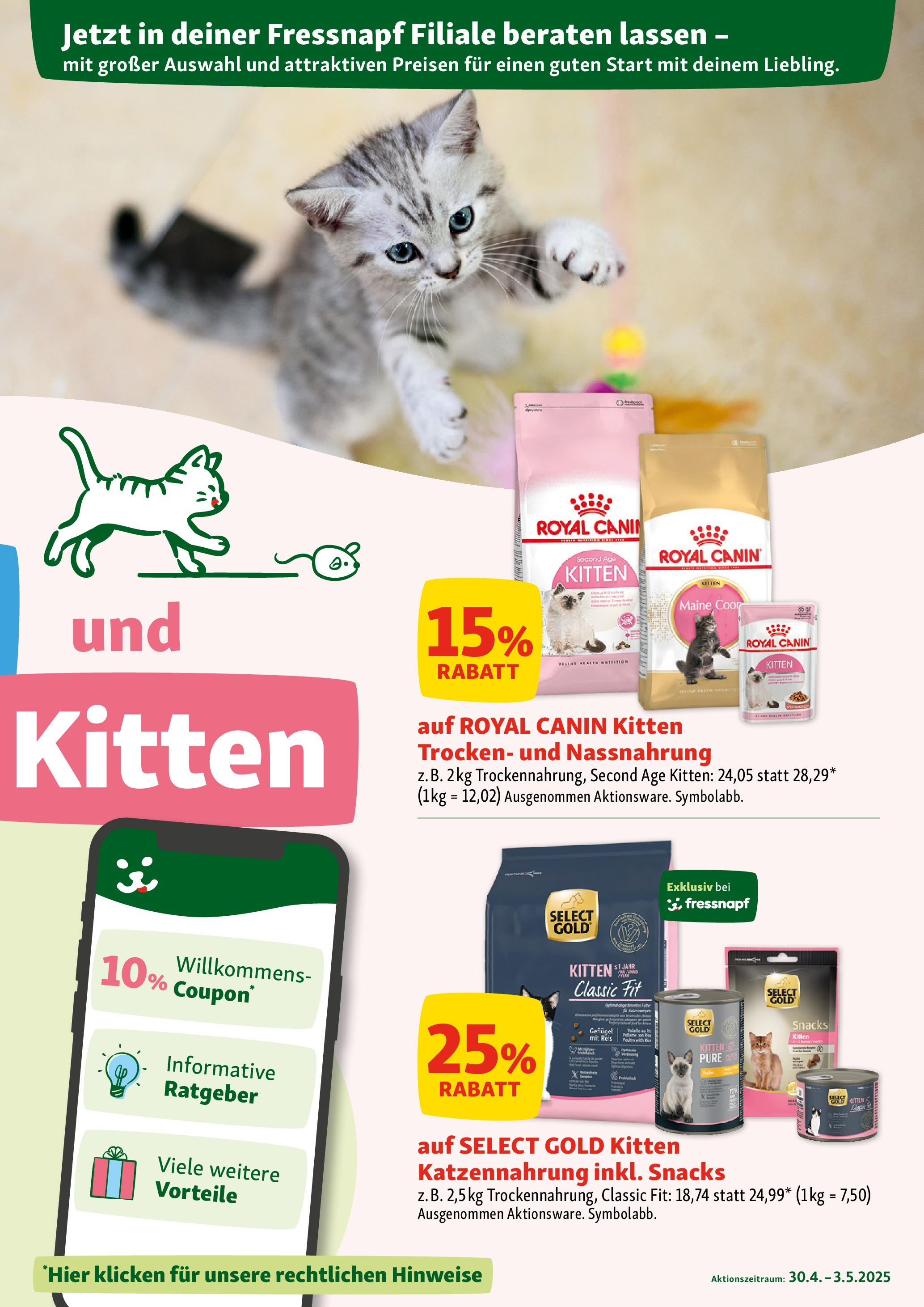Fressnapf Flugblatt von 30.04.2025 - Aktuelle Angebote | Seite: 3 | Produkte: Reis