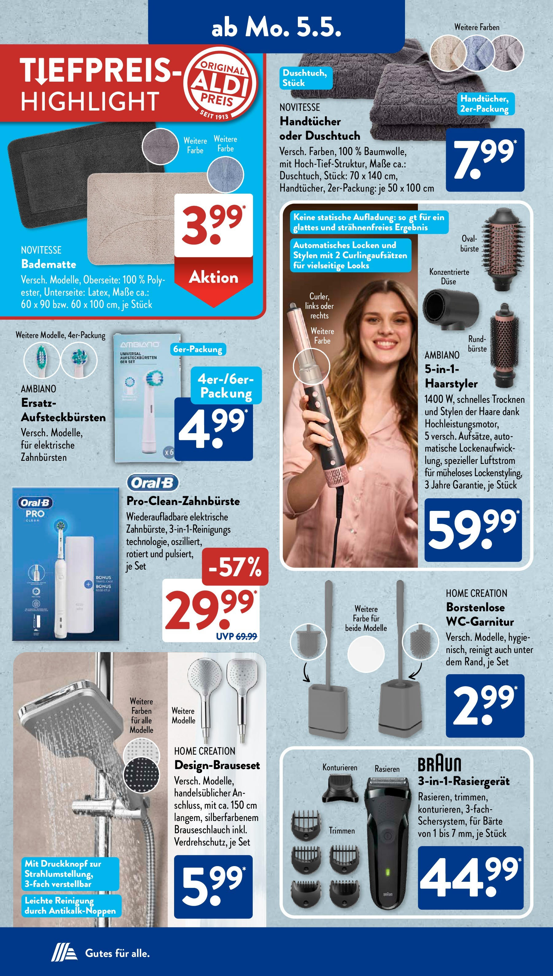 Aldi Süd - Aldi Süd: Wochenangebote (ab 04.05.2025) zum Blättern | Seite: 15 | Produkte: Bürste, Home creation Aldi Süd - Aldi Süd: Wochenangebote (ab 04.05.2025) zum Blättern | Seite: 15 | Produkte: Bürste, Home creation