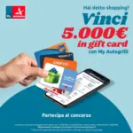 Autogrill 5.000&euro; in gift card - al 03.06.2025