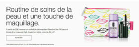 Routine de soins de la peau et une touche de maquillage.