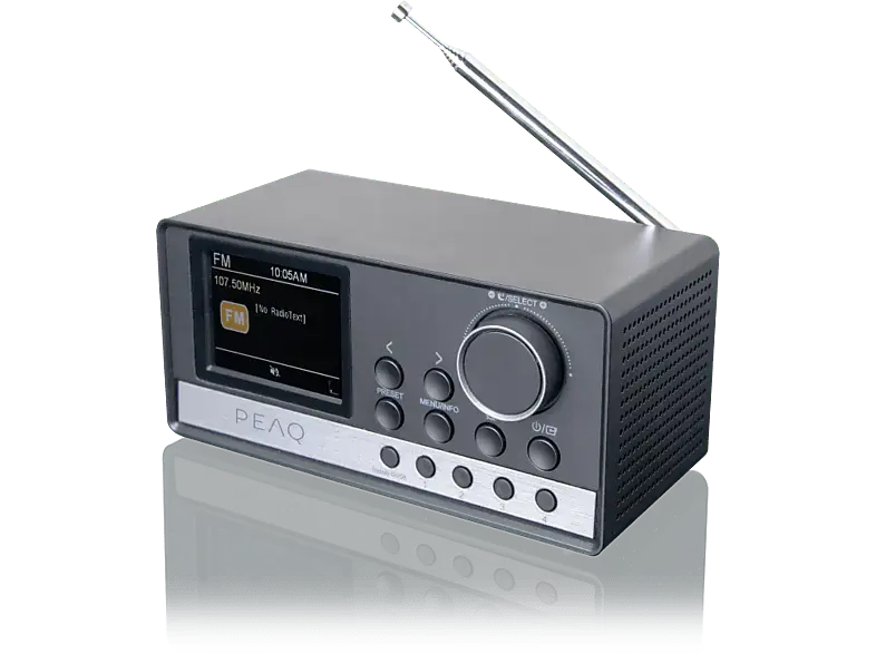 Peaq PCR 440 DAB+ Radio; Radiowecker mit DAB+