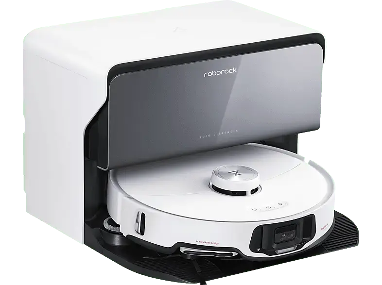 Roborock S8 MaxV Ultra Saug und-Wischroboter, mit automatischer Nachfüllstation (Weiß, Laufzeit: 180 min, 67 dB(A))