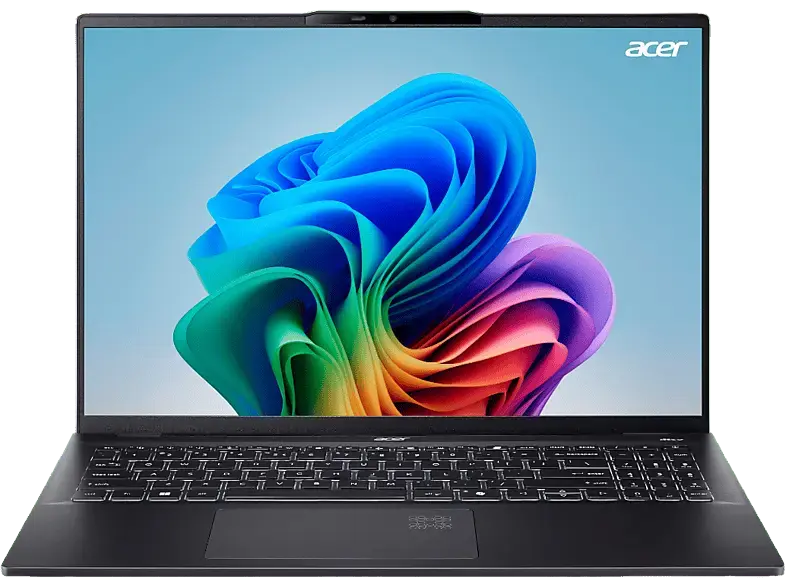 ACER Swift 16 AI OLED Copilot+ PC Zoll, WQXGA+, Intel® Core™ Ultra 7 Prozessor 258V, 32 GB RAM, 1 TB SSD, Windows 11 Home, Arc™ Onboard Graphics, Ice Black