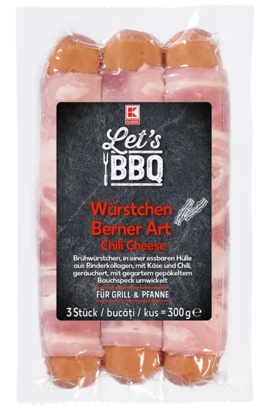 K-CLASSIC Бернски наденички с чили и кашкавал