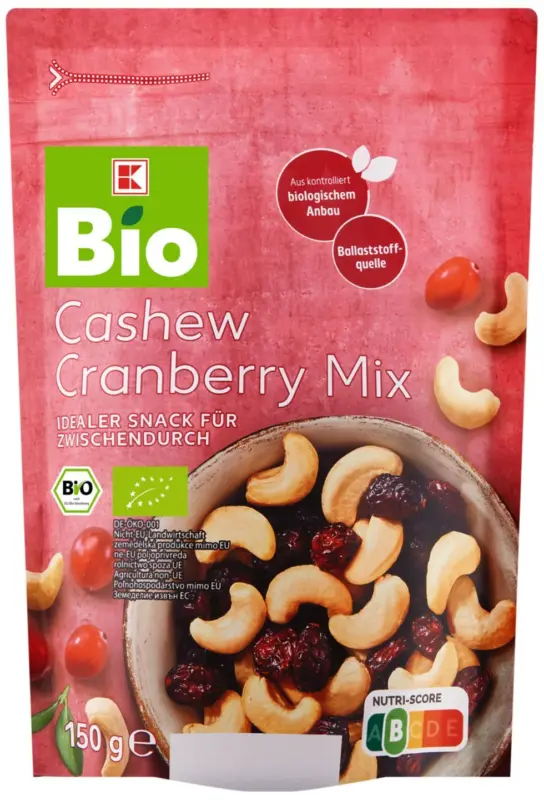 K-Bio Кашу и червена боровинка микс