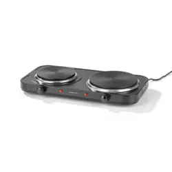 GOURMETMAXX Doppel-Kochplatte 2.500 Watt schwarz