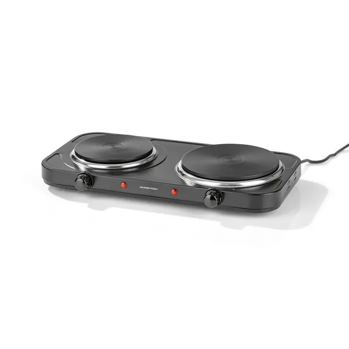 GOURMETMAXX Doppel-Kochplatte 2.500 Watt schwarz
