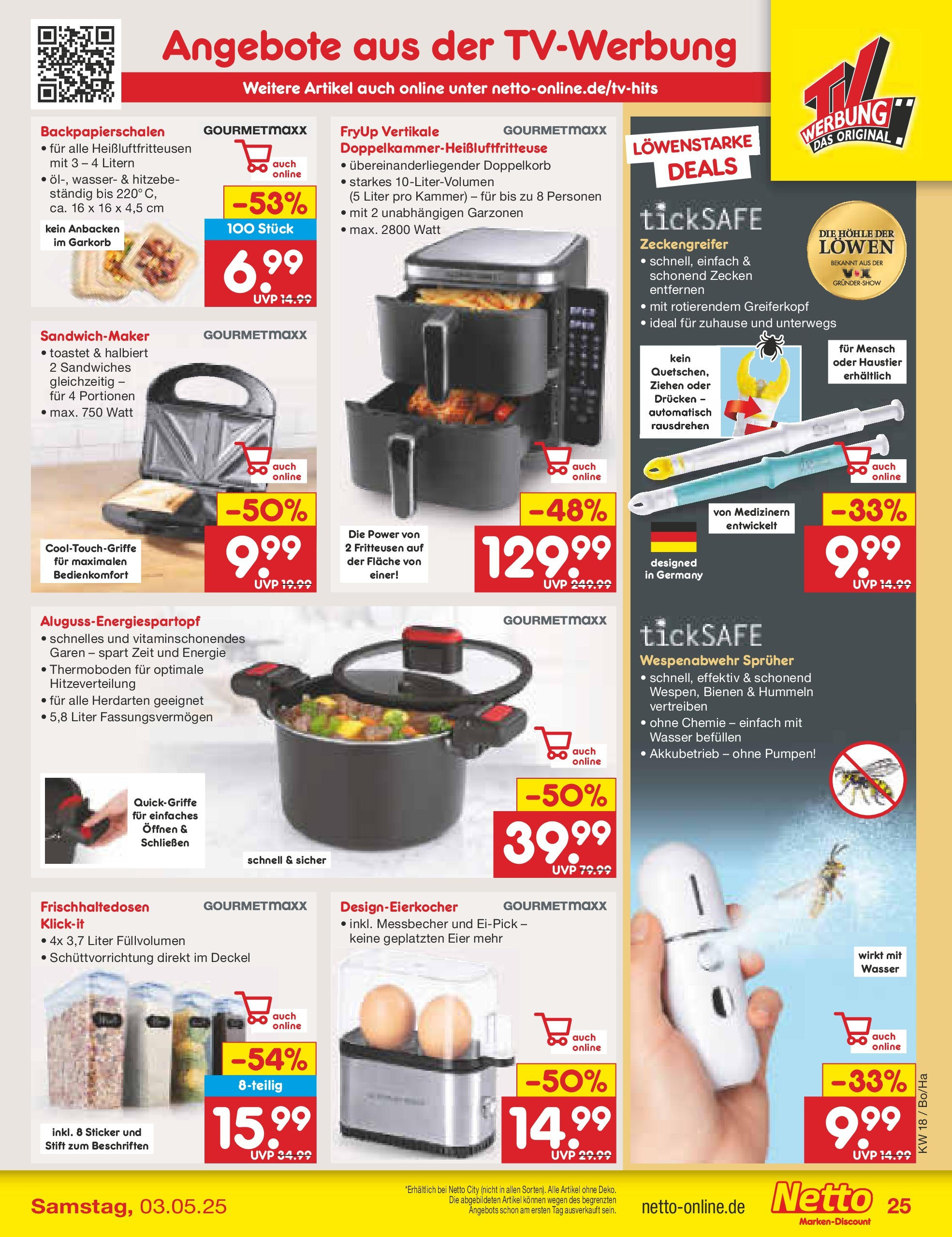 Netto Marken-Discount - Netto: Wochenangebote (ab 27.04.2025) » Angebote | Seite: 25 | Produkte: Sandwichmaker, Eier, Wasser Netto Marken-Discount - Netto: Wochenangebote (ab 27.04.2025) » Angebote | Seite: 25 | Produkte: Sandwichmaker, Eier, Wasser